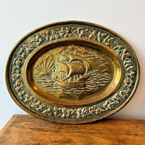 Embossed brass nautical - embossed,
