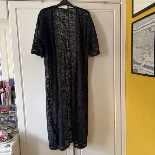 Primark black lacy kimono size - primark,