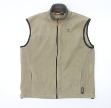 Timberland Weathergear Men’s Beige Fleece Bodywarmer Waistcoat S