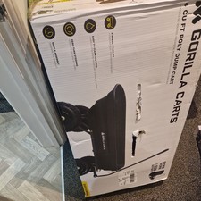 Garden Dump Cart with Steel Frame and 10-in. Pneumatic Tires Gorilla Carts 600lb