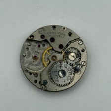 Record 160 RWT Watch Movement Manual Wind Vintage Swiss Incomplete Parts Repair