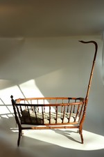 Vintage Dolls Cradle Bassinet