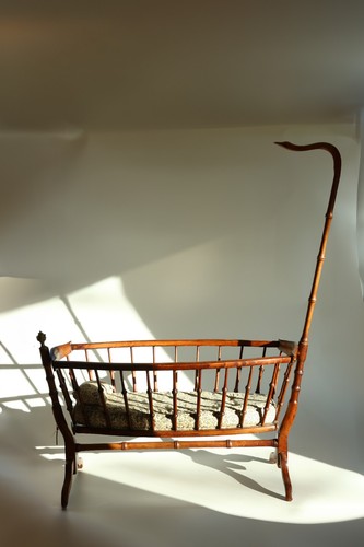 Vintage dolls cradle bassinet - dolls,