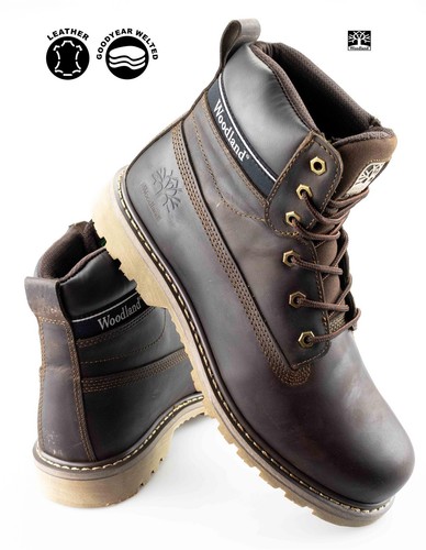 Mens brown leather goodyear - mens,