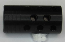 MUZZLE BRAKE 1/2 x 20 tpi UNF BLACK 25MM OD