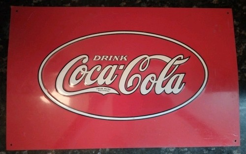 Drink coca cola tin - cola, sign