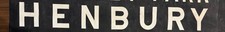 1969 Bristol area Bus blind destination - Henbury