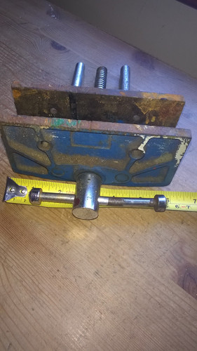 Vintage bench vice wide - bench,