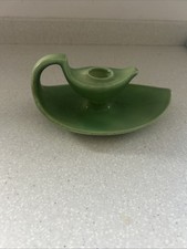 Aladdin Green Ceramic Candle Holder Genie Lamp Home Decor