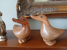DCUK Wooden Duck Company Ducks Cute Ducklings Collectable Rare 2 Ducks 