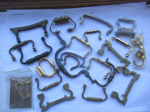 Antique brass handles and - antique,