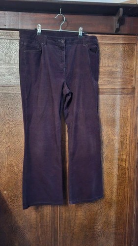 Corduroy trousers purple size
