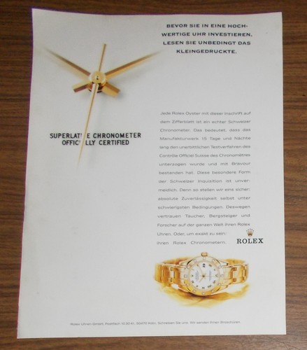 Rare advertising vintage rolex - rare,
