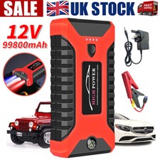 99800mAh 12V Car Jump Starter Pack Booster Battery Charger Emergency Power Bank