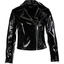 TOPSHOP PETITE Vinyl Biker