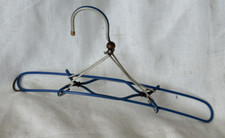 Vintage Approx 1950s Wire Folding Slide Out Travel Coat Hanger