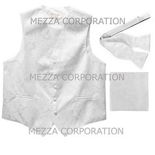 New Men formal white paisley