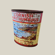 Vintage Cornish Mint Humbugs Tin Furniss of Truro