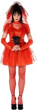 Women`s Beetlejuice Red Bride