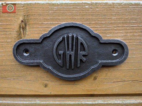 Gwr sign plaque cast vintage - sign,,