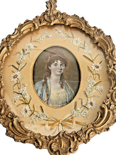 Antique georgian silk ribbon - georgian,