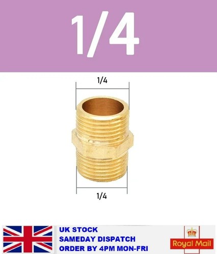 Brass quick fitting coupler - brass,