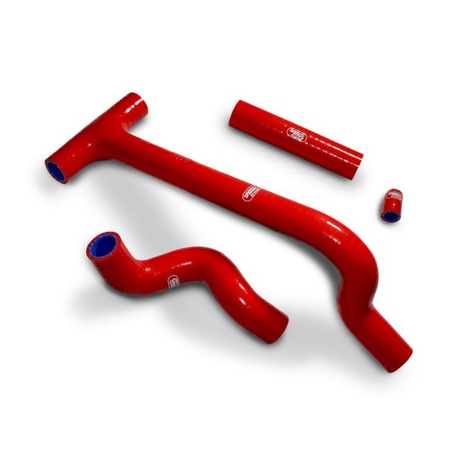 Red samco silicon rad hoses - red,