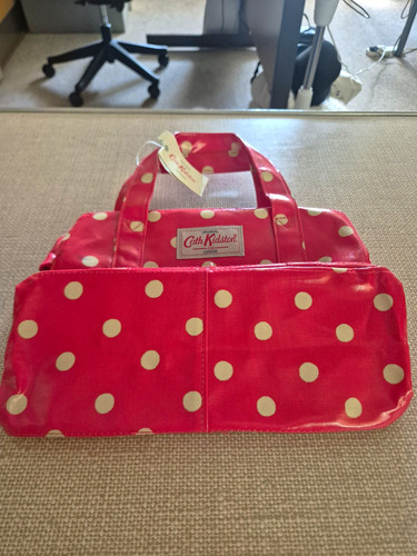 Cath kidston red white polka - white,