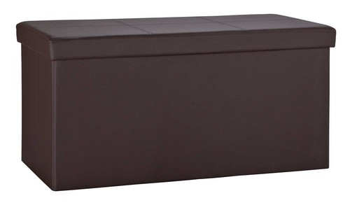 Large faux leather stitched - faux,