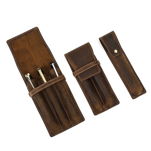 Vintage genuine leather - leather, hard