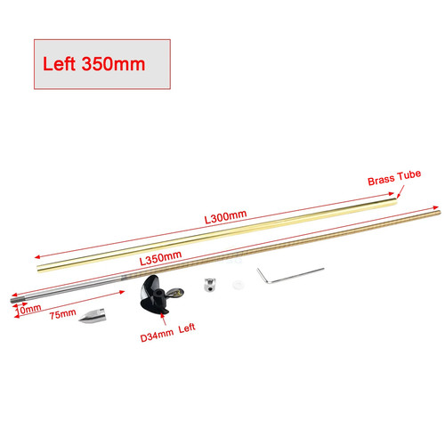 Boat shaft kit 4mm - shaft,