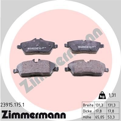 Fits bmw 116 brake - 1, pad