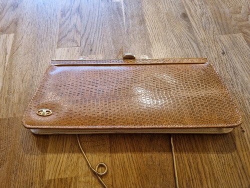 Vintage croc embossed leather - embossed,
