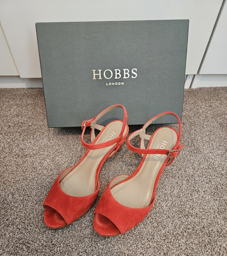 Hobbs leia sandal red suede - hobbs,