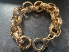 9ct heavy gold bracelet pre