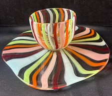 Multicoloured Striped Glass