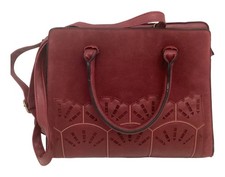 Tu Dark Red Faux Suede Laser