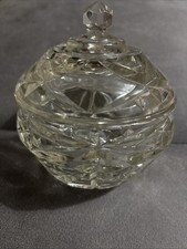 Vintage Cut Glass Lidded Sweet