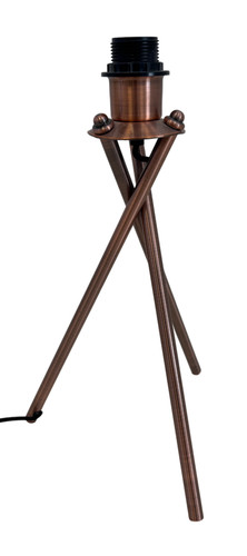 Modern copper tripod table - copper,