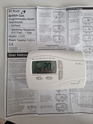 British gas plus thermostat - british,