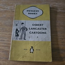 Vintage Penguin PB Osbert Lancaster Cartoons 1945 1st Wartime Cartoons M5