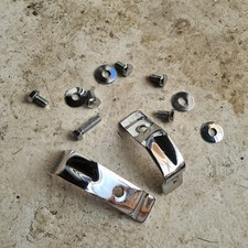 MK1 GOLF RADIATOR BRACKETS CHROMED PAIR GTI CLAMPS TOP MK2 BOLTS WASHERS 8V 1.8 