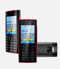 Nokia X2-00 Cell Phone Black Red (Unlocked) Classic Button Mobile Phone+warranty
