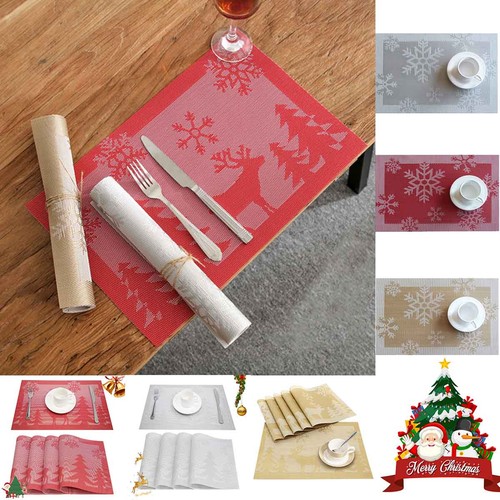 Christmas placemats linen - placemats,