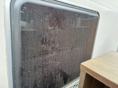 Bailey caravan window bedroom - window,