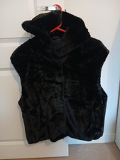 Supersoft Faux Fur Black Gilet