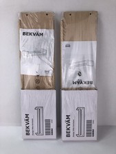 2pk IKEA Spice Rack BEKVAM Wood Floating Shelf Kitchen Birch Sweden Lot of 2 NEW