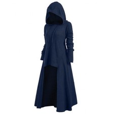 Punk Hooded Dress Ladies Witch Halloween Party Fancy Sweatshirts Womens Gothic