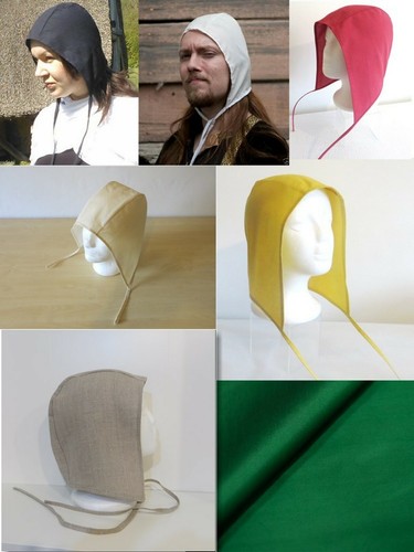 Medieval light cap bonnet larp - medieval,