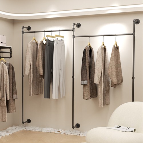 Industrial pipe clothes rail - pipe,